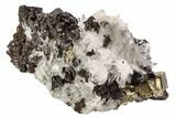 Pyrite, Sphalerite and Quartz Association - Peru #107440-1